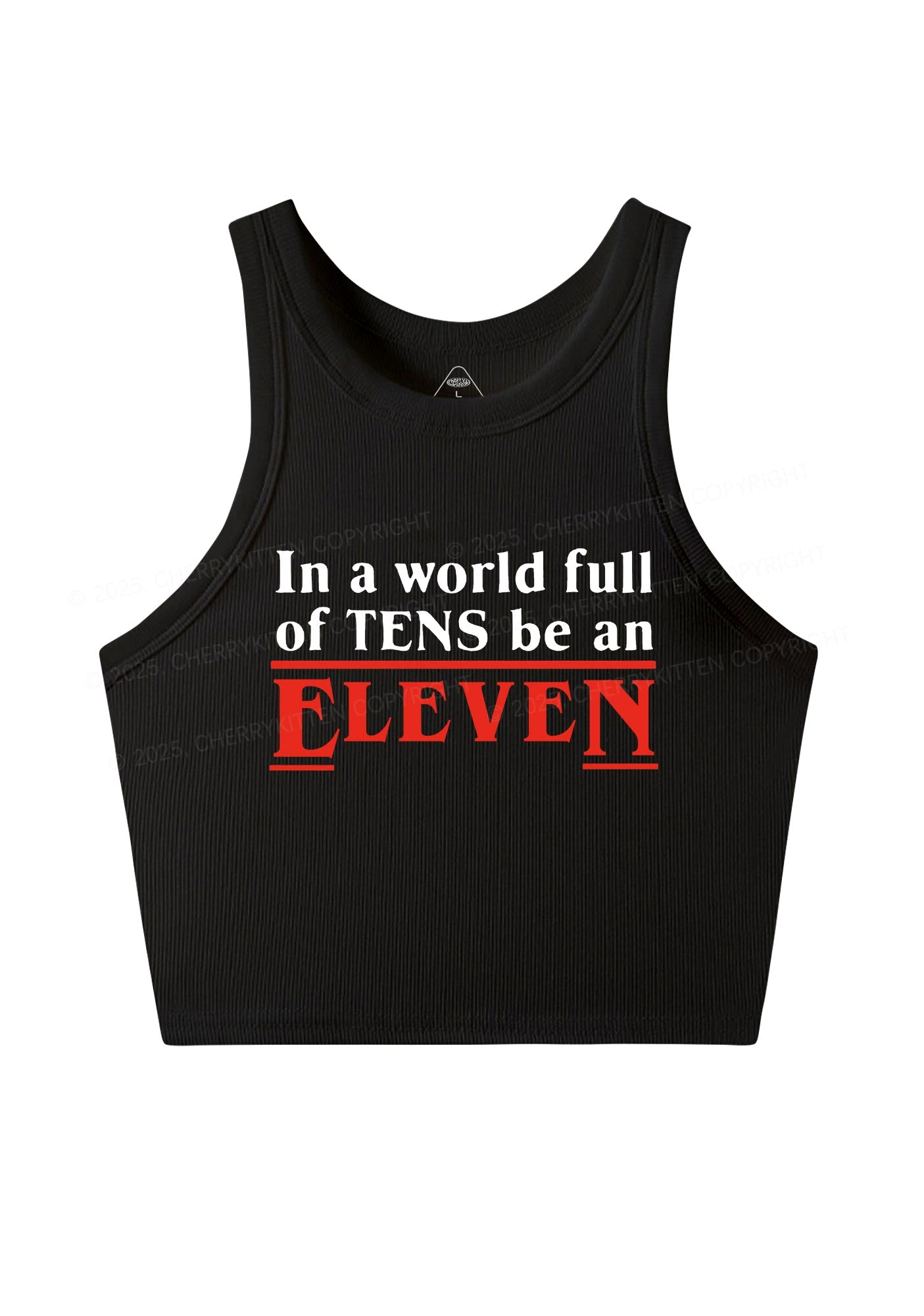 Be An Eleven Y2K Crop Tank Top Cherrykitten