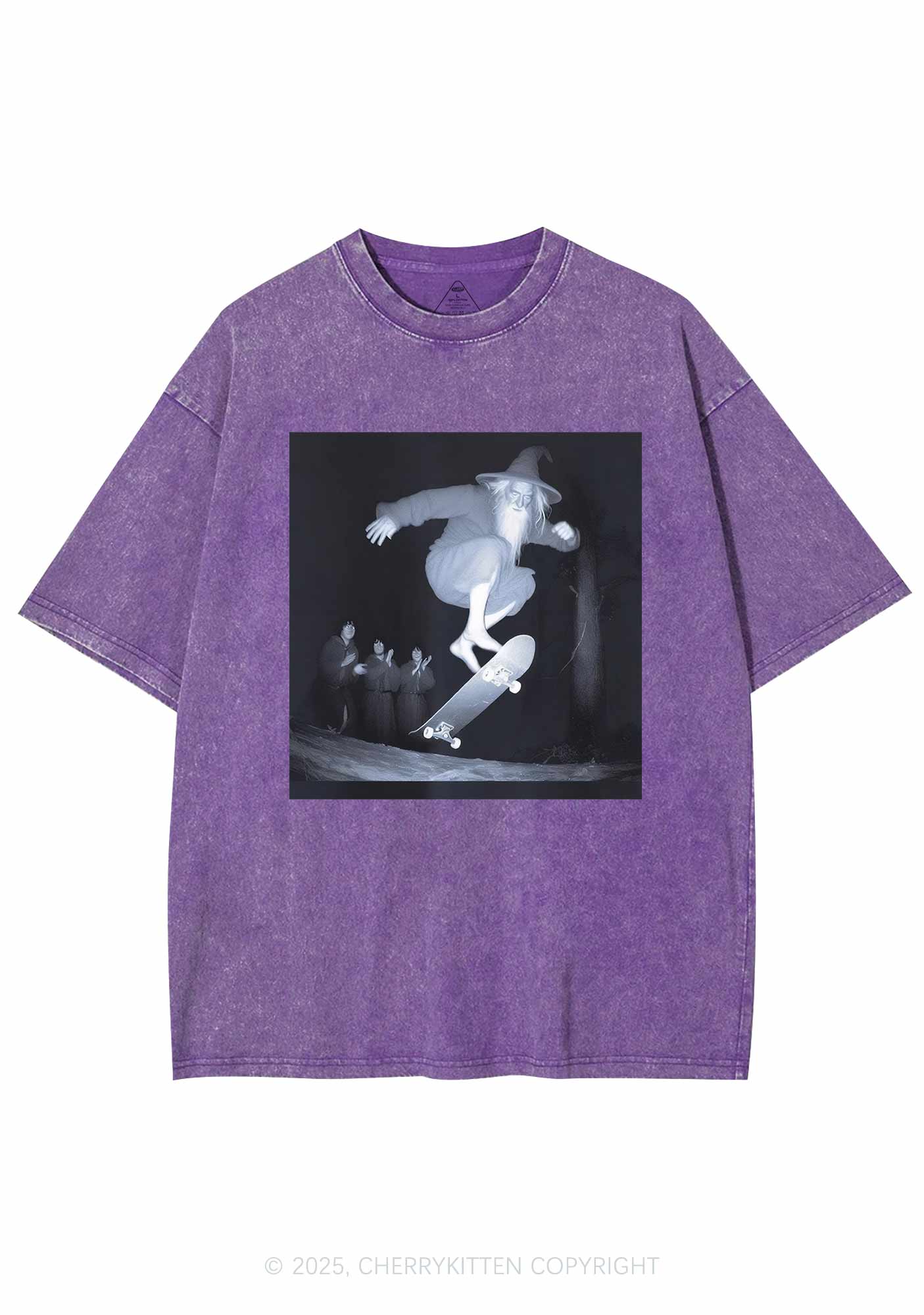 Skating Wizard Y2K Shirts Washed Tee Cherrykitten