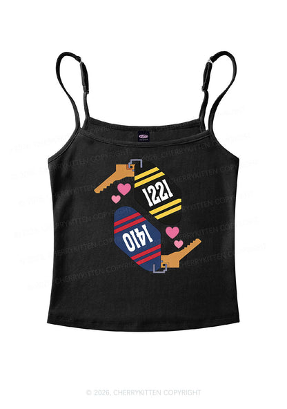 Retro Key Tag HR Y2K Spaghetti Strap Cami Cherrykitten