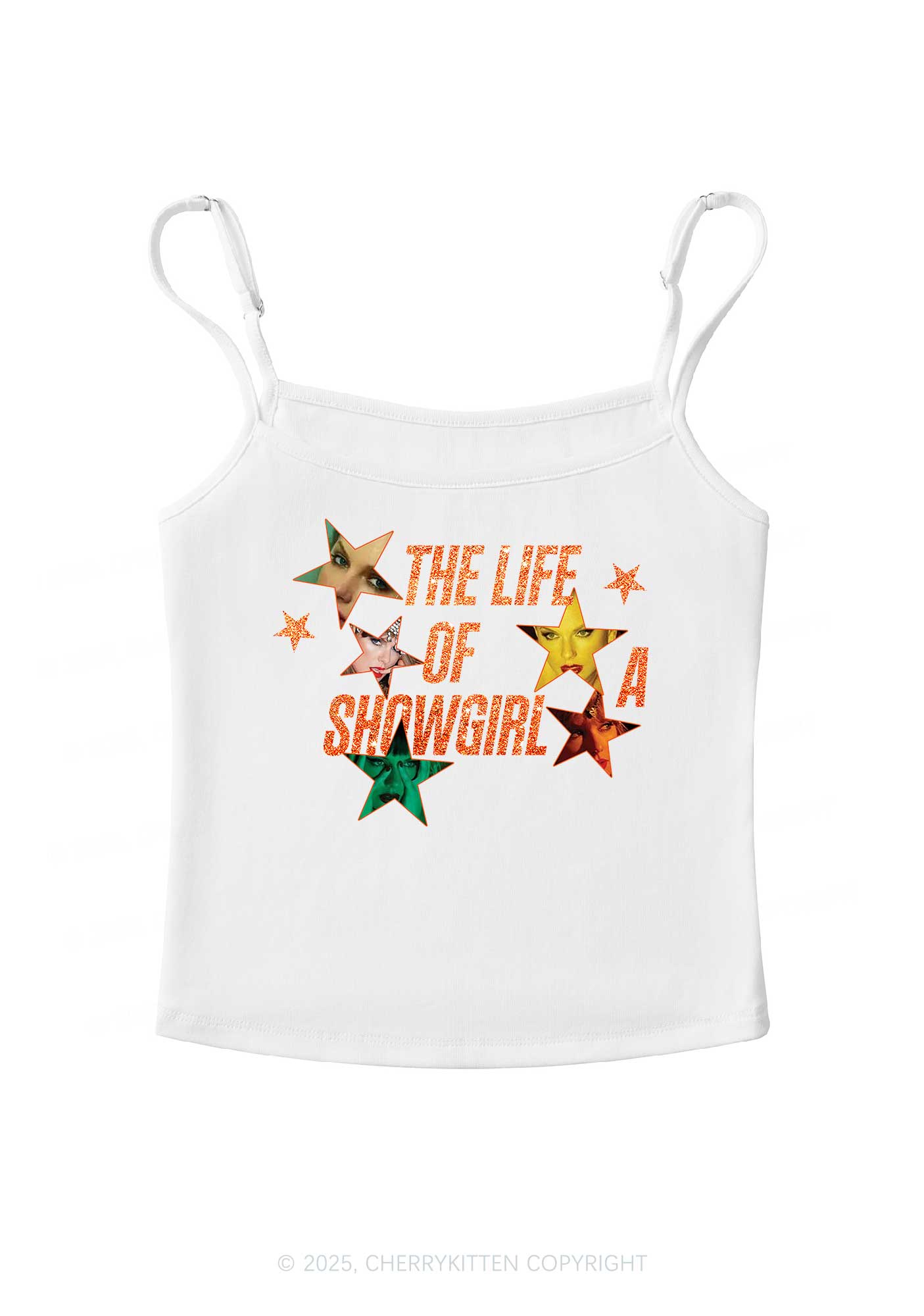 Star TS Photo Y2K Spaghetti Strap Cami Cherrykitten