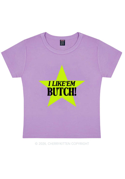 I Like Butch Pride Y2K Baby Tee Cherrykitten