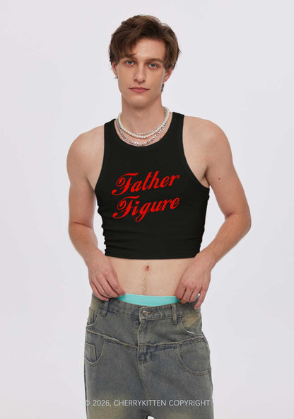 Father Figure Valentine's Day Y2K Crop Tank Top Cherrykitten