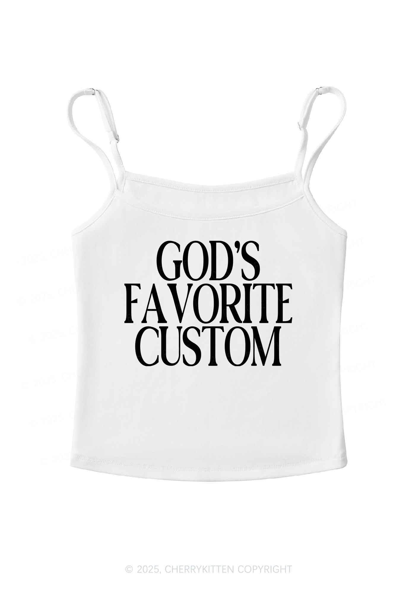 Gods Favorite Custom Y2K Spaghetti Strap Cami Cherrykitten