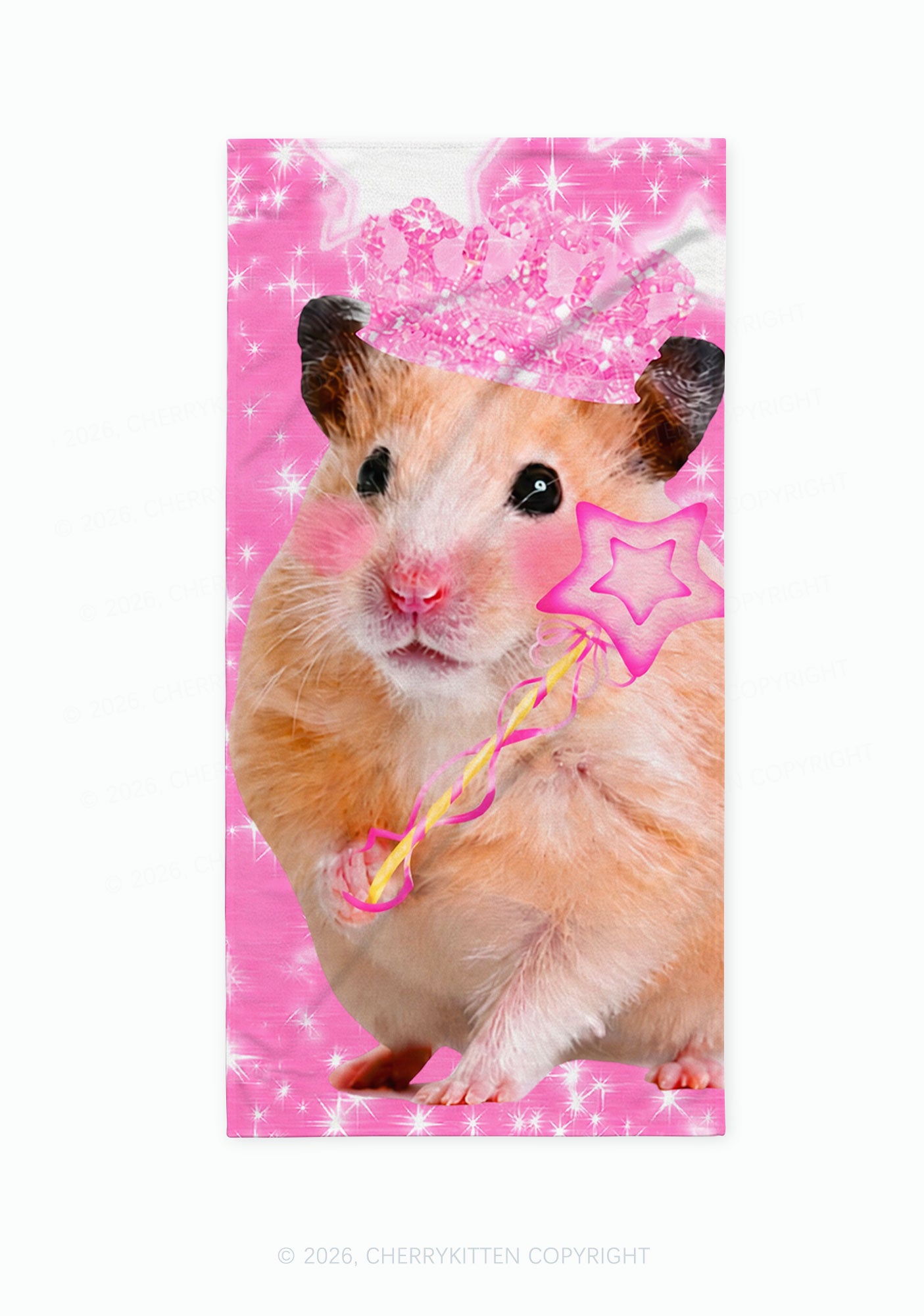 Rat Princess Y2K Beach Towel Cherrykitten