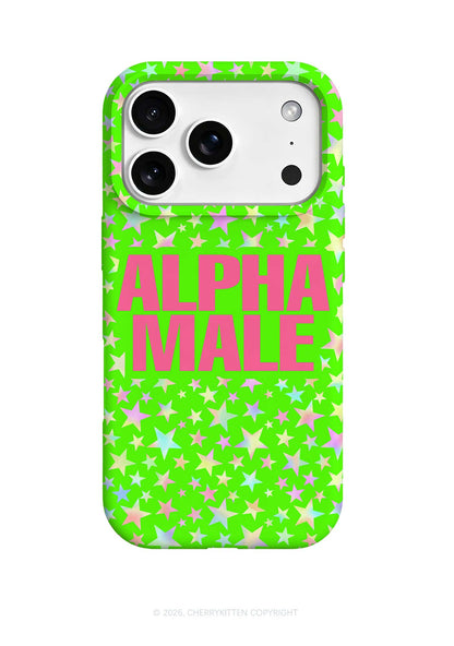 Green Alpha Male Star Y2K Phone Case Cherrykitten