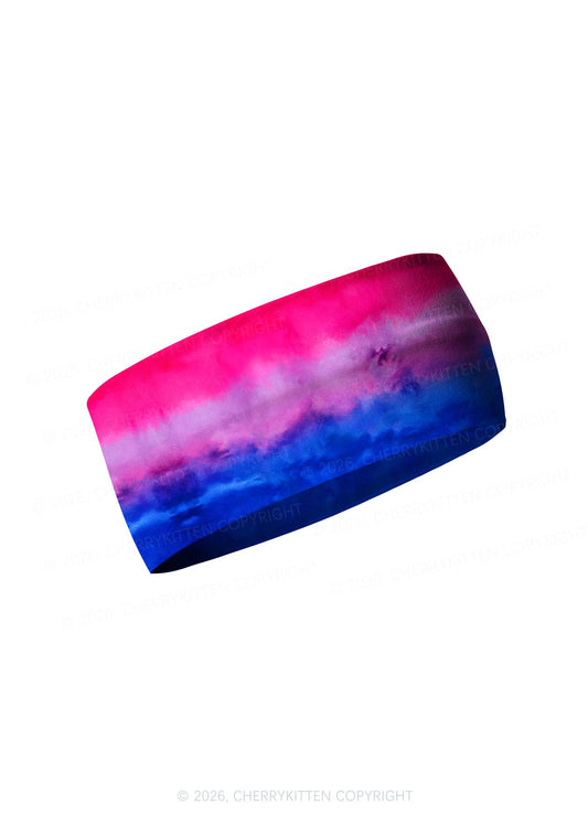 Bisexual Flag Pride Y2K Print Headband Cherrykitten