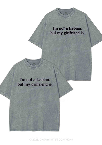 My GF Is Lesbian Y2K Valentine's Day Washed Tee Cherrykitten