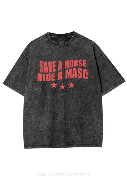 Ride A Masc Pride Y2K Shirts Washed Tee Cherrykitten
