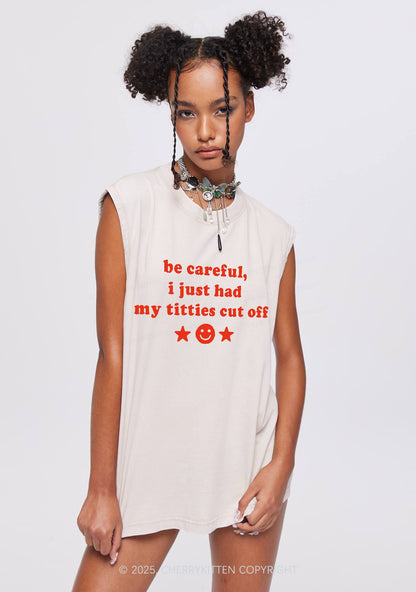 Just Had Txtties Cut Off Pride Y2K Washed Muscle Tank Cherrykitten