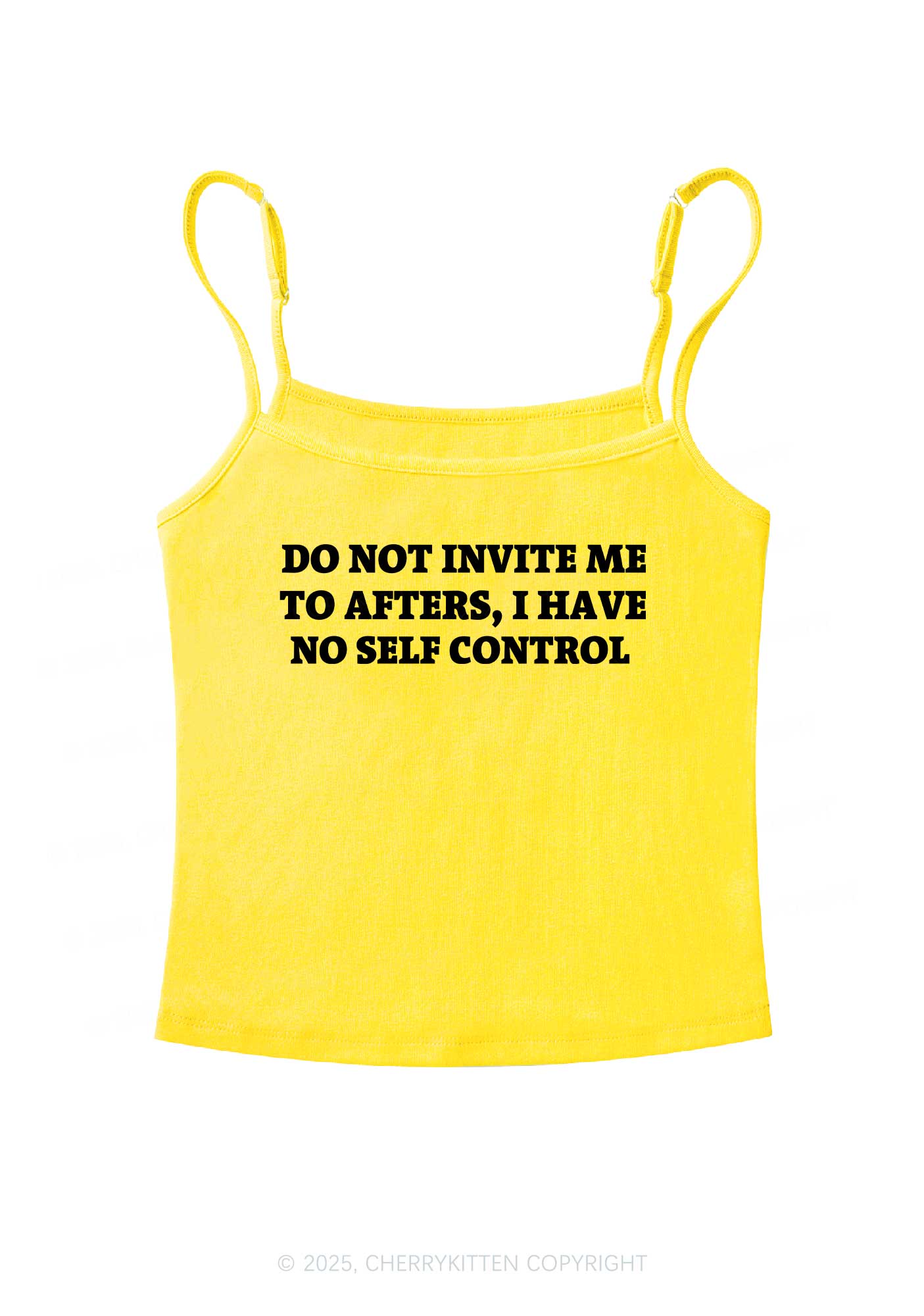 No Self Control Y2K Spaghetti Strap Cami Cherrykitten
