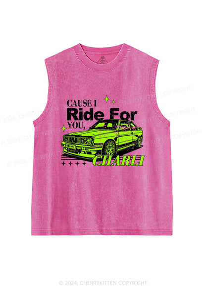 Ride For CX Y2K Washed Tank Cherrykitten