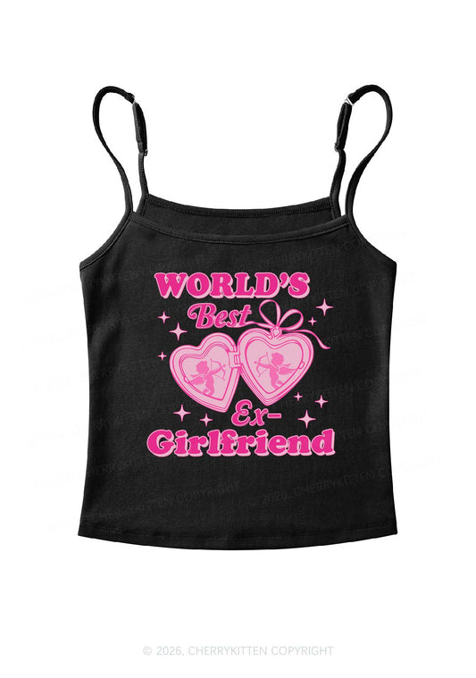 Worlds Best Ex GF Valentine's Day Y2K Spaghetti Strap Cami Cherrykitten