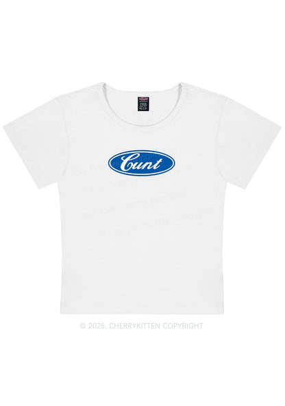 Oval Cxxt Y2K Baby Tee Cherrykitten