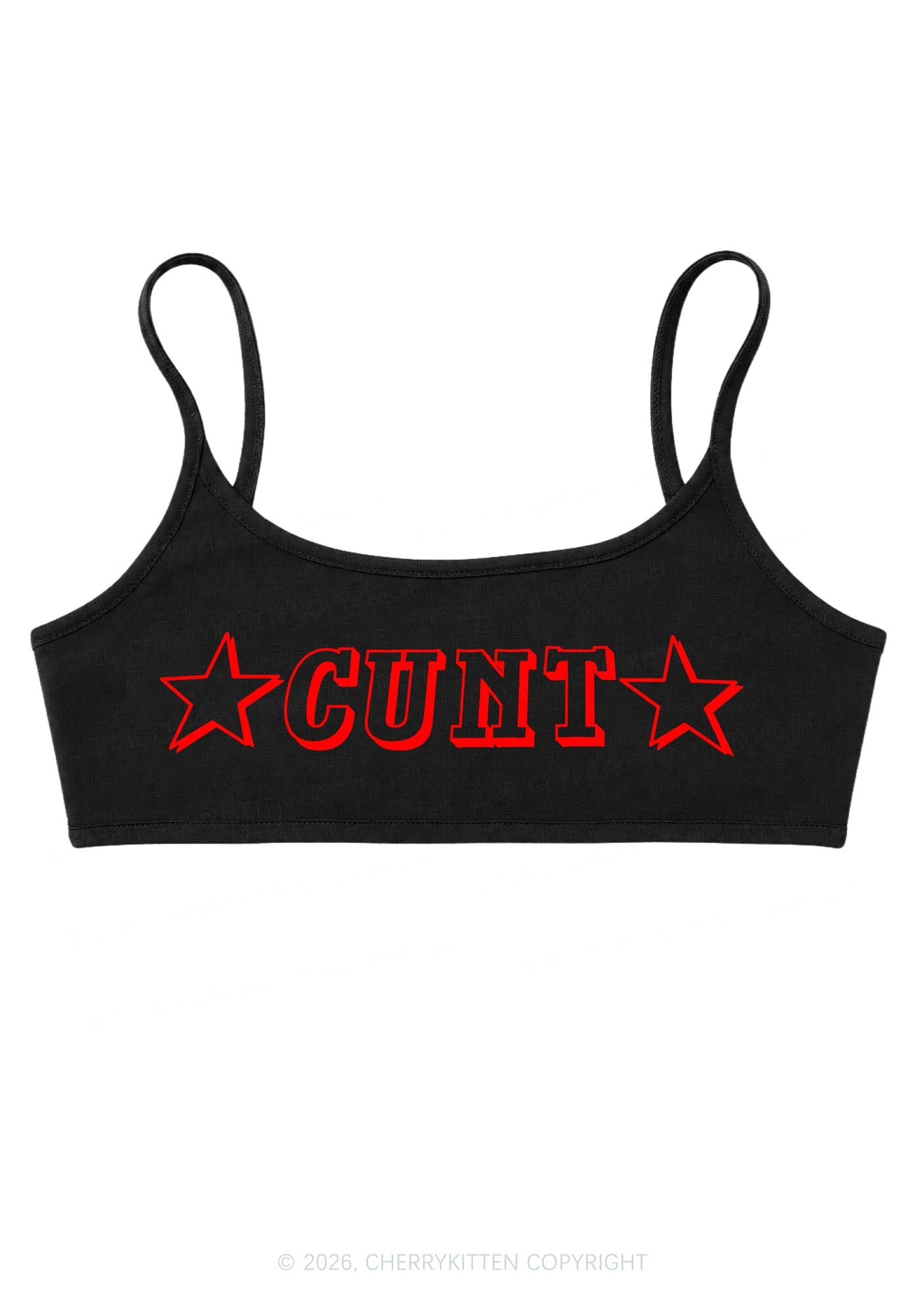 Star Count Y2K Super Crop Cami Cherrykitten