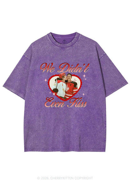We Didnt Even Kiss HR Y2K Shirts Washed Tee Cherrykitten
