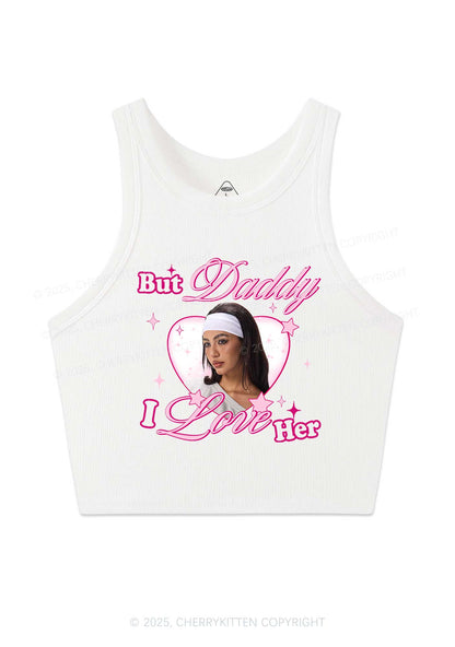Custom But Daddy I Love Y2K Crop Tank Top Cherrykitten