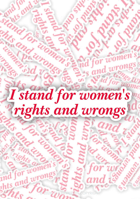I Stand For Womens Rights Pride 1pc Y2K Sticker Cherrykitten