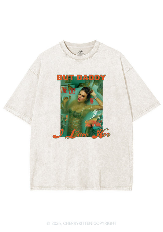 But Daddy Love TS Y2K Shirts Washed Tee Cherrykitten