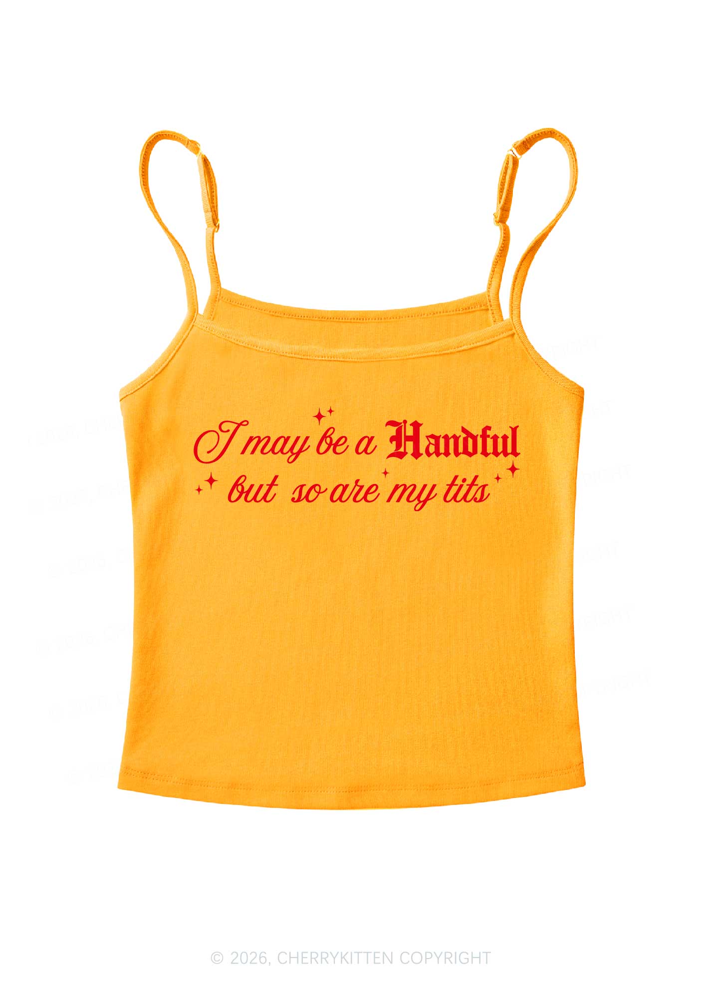 Handful Txts Valentine's Day Y2K Spaghetti Strap Cami Cherrykitten