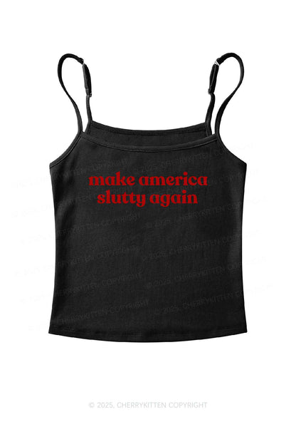 Make America Slxtty Again Y2K Spaghetti Strap Cami Cherrykitten