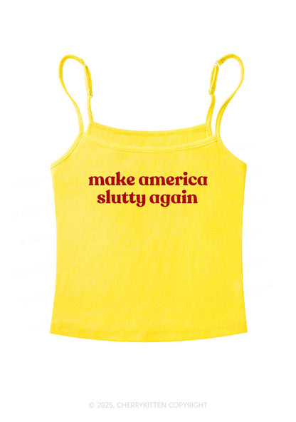 Make America Slxtty Again Y2K Spaghetti Strap Cami Cherrykitten