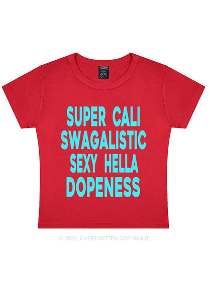 Super Cali Swagalistic Y2K Baby Tee Cherrykitten