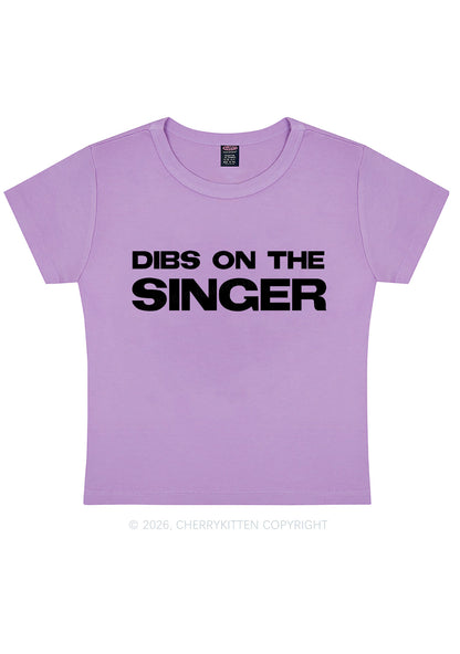 Dibs On The Singer Y2K Baby Tee Cherrykitten
