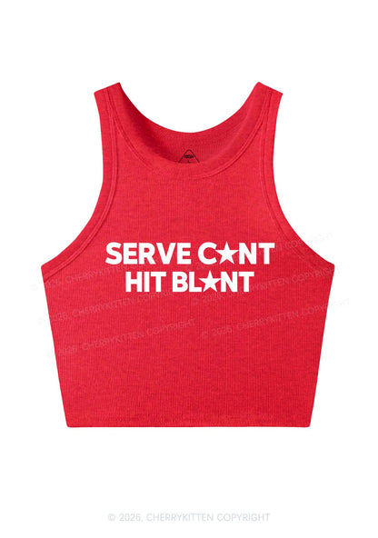Serve Cxxt Hit Blunt Y2K Crop Tank Top Cherrykitten