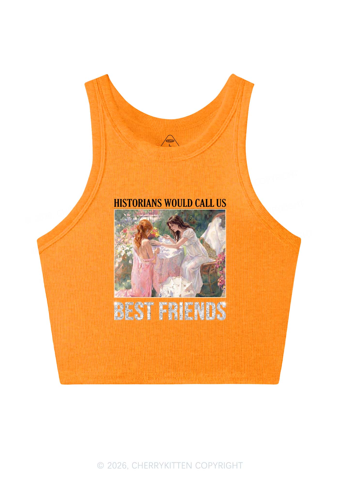 Historians Call Us Best Friends Pride Y2K Crop Tank Top Cherrykitten