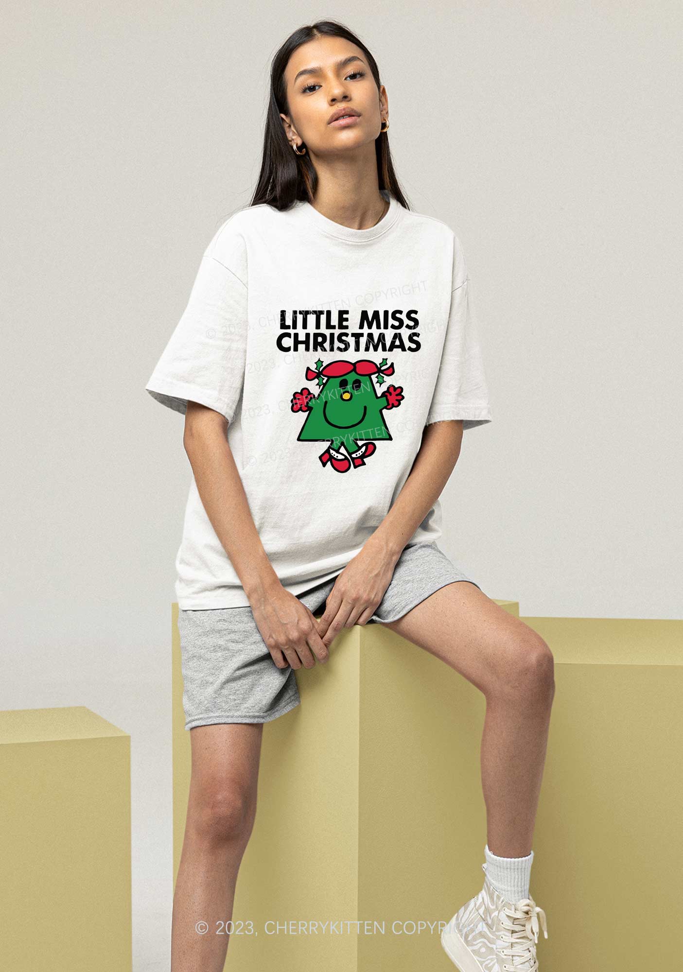 Little Miss Christmas Chunky Shirt Cherrykitten
