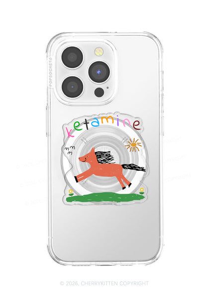 Orange Pony Y2K Magnetic Phone Grip Holder Cherrykitten