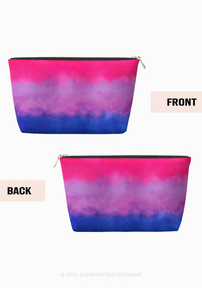 Bisexual Flag Pride Y2K Makeup Bag Cherrykitten