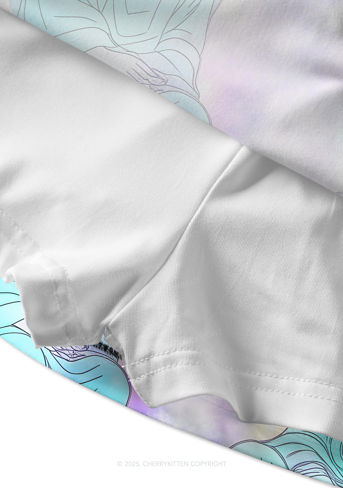 Angel Wings Y2K Print Mini Skirt Cherrykitten