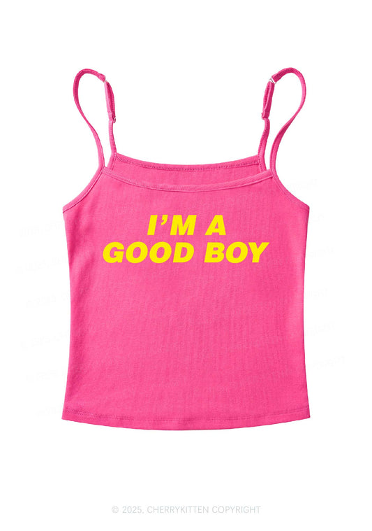 Im A Good Boy Y2K Spaghetti Strap Cami Cherrykitten