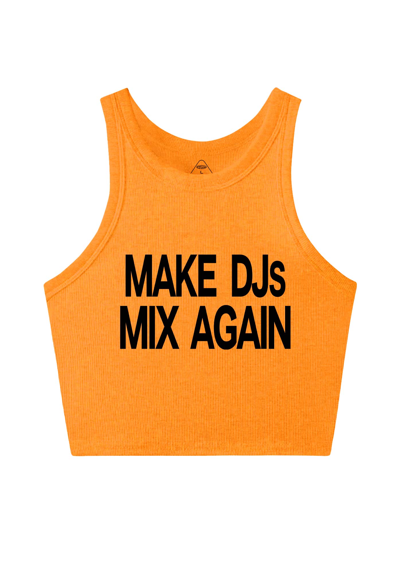 Make DJs Mix Again Y2K Crop Tank Top Cherrykitten