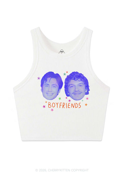 Neon Boyfriends Photo HR Y2K Crop Tank Top Cherrykitten