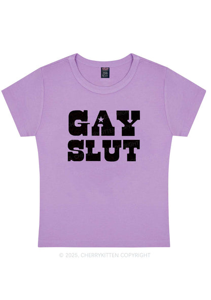 Gay Slxt Pride Y2K Baby Tee Cherrykitten