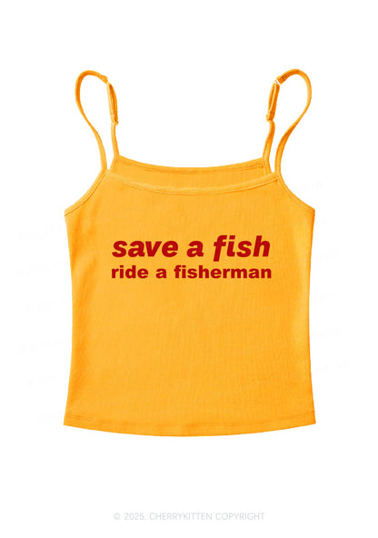 Save A Fish Y2K Spaghetti Strap Cami Cherrykitten