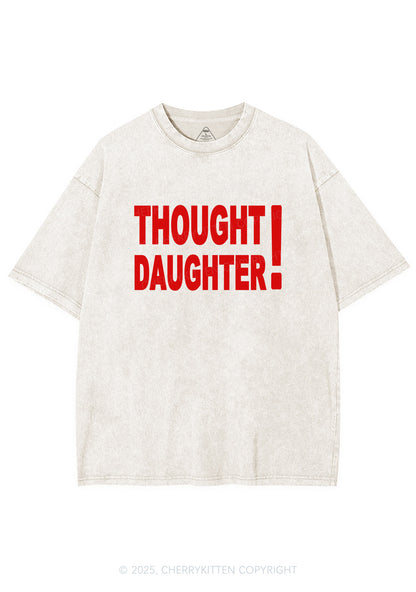 Thought Daughter Y2K Shirts Washed Tee Cherrykitten