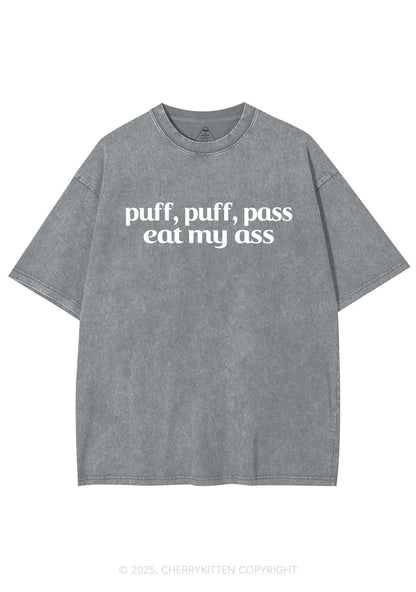 Puff Eat My Axx Y2K Shirts Washed Tee Cherrykitten