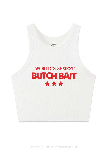 Worlds Sexiest Butch Bait Pride Y2K Crop Tank Top Cherrykitten