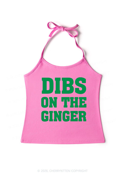 Dibs On The Ginger St Patricks Y2K Halter Neck Cami Cherrykitten