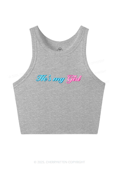 He Is My Girl Pride Y2K Crop Tank Top Cherrykitten