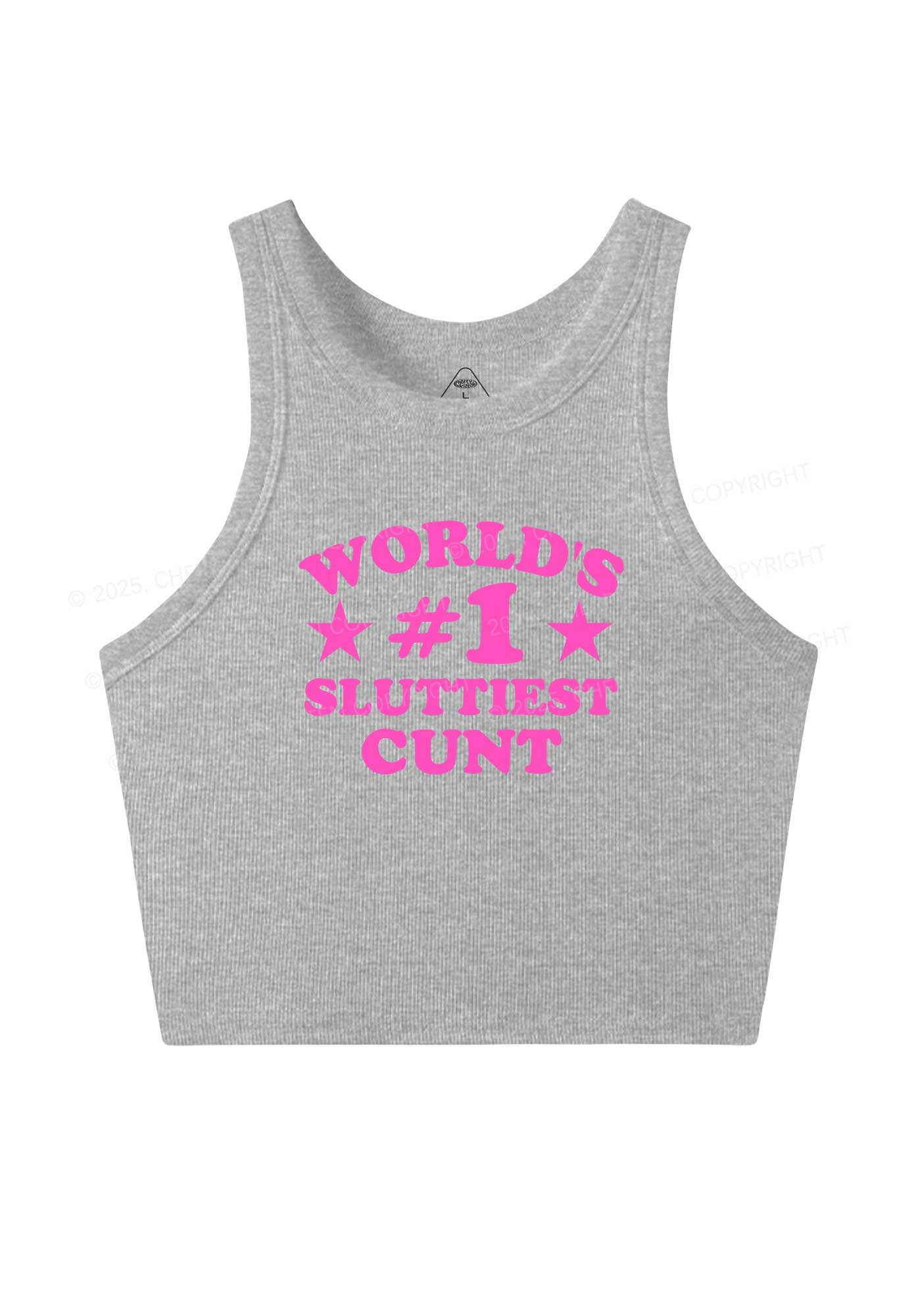 Worlds First Slxttiest Cxxt Y2K Crop Tank Top Cherrykitten