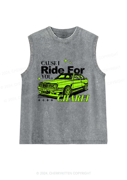 Ride For CX Y2K Washed Tank Cherrykitten