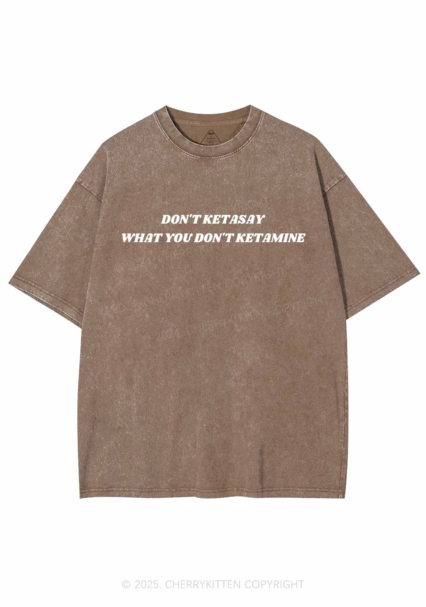 Don't Ketasay Y2K Washed Tee Cherrykitten