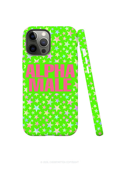 Green Alpha Male Star Y2K Phone Case Cherrykitten