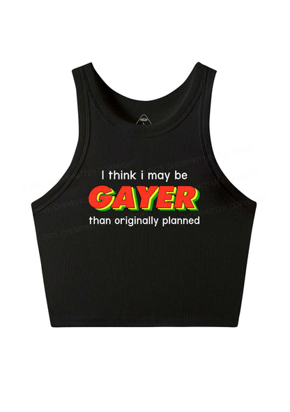 I May Be Gayer Pride Y2K Crop Tank Top Cherrykitten