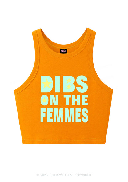 Dibs On The Femmes Pride Y2K Crop Tank Top Cherrykitten