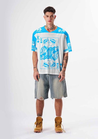 Blue Gay King Pride Y2K Sport Jersey Shirts Cherrykitten